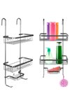 Hanging shower shelf - silver