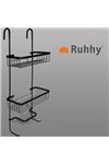 Hanging shower shelf - black