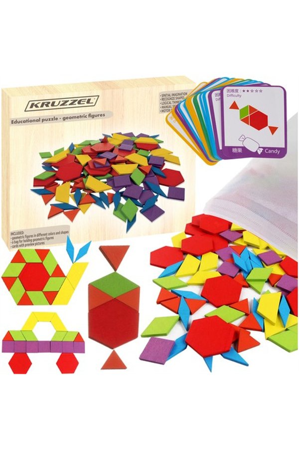 Izglītojoša puzle - ģeometriskas formas