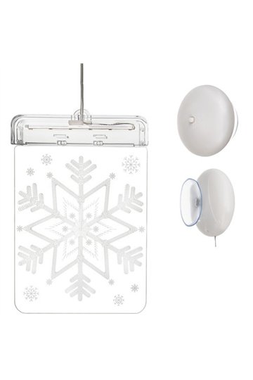 3D LED vitražas - snaigė