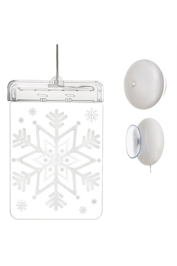 LED 3D-lasimaalaus - lumihiutale