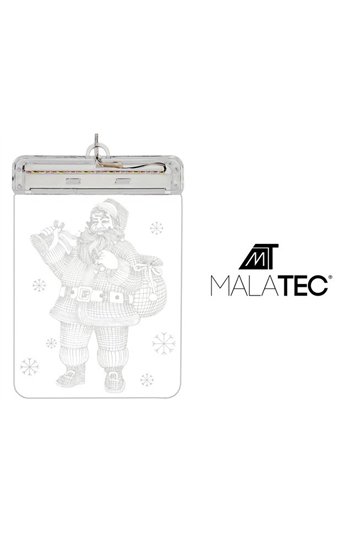 Vitrāžas LED 3D - Ziemassvētku vecītis