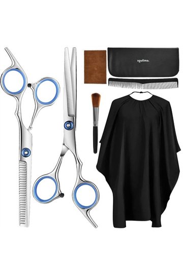 Hairdressing scissors 2 pcs + accessories