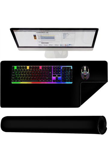 Mouse and keyboard pad - black P18625