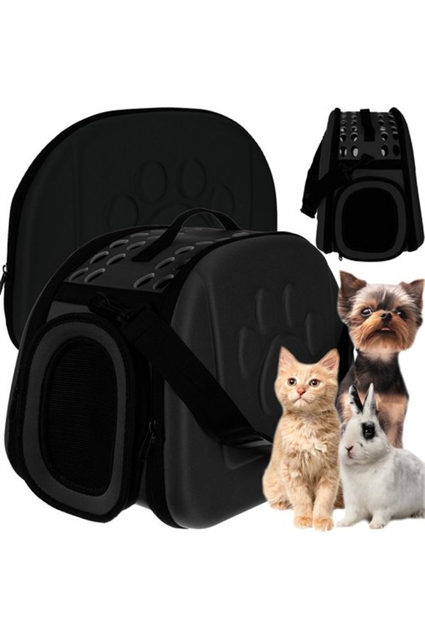 Carrier - bag for dog/cat - black