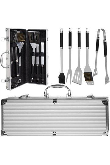 Barbecue tools - set of 5 accessories + case