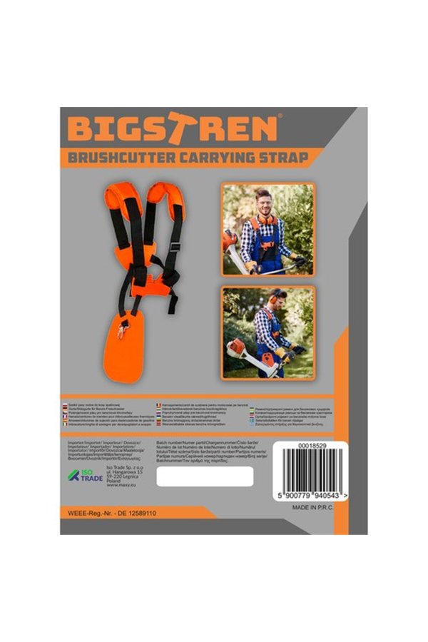 Harnesses/belts for brush cutters