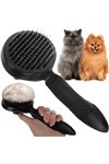 Self-cleaning fur brush