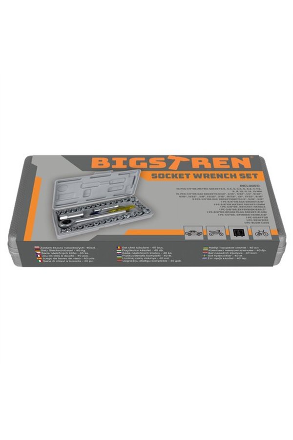 Socket wrench set - 40 pcs. Bigstreen 19168
