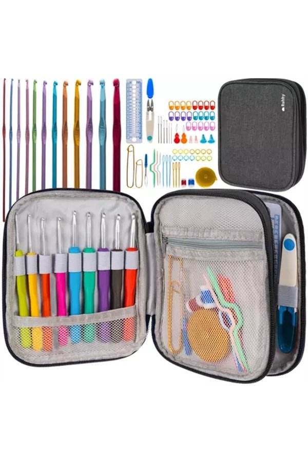 Crochet set 85 pcs Ruhhy 19456