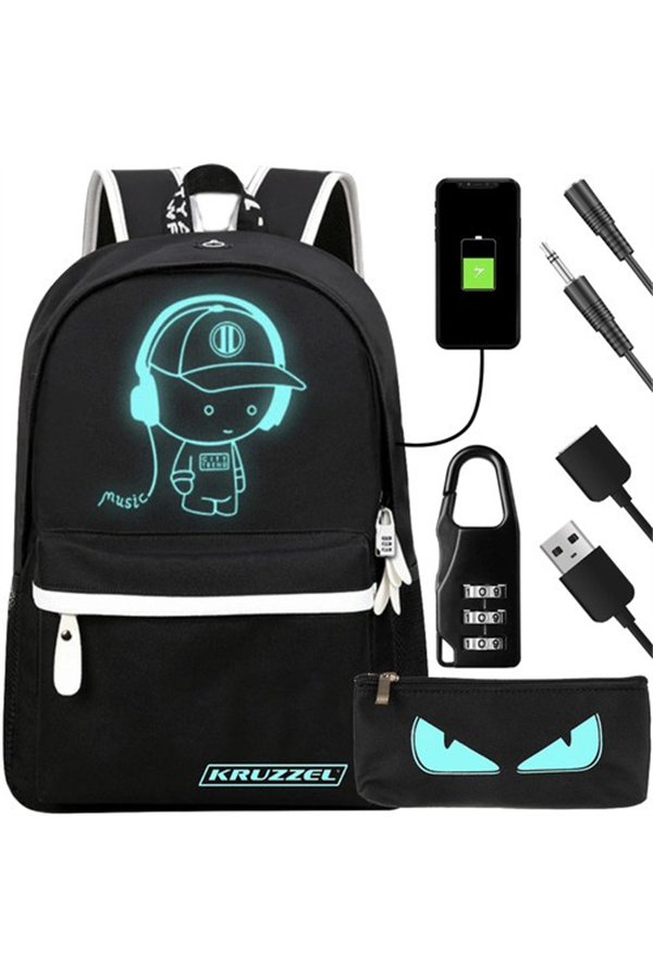 Kruzzel USB Light Up Backpack 19374