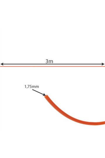 PLA 3D filaments - 20 pcs. x 3m Kruzzel 19874