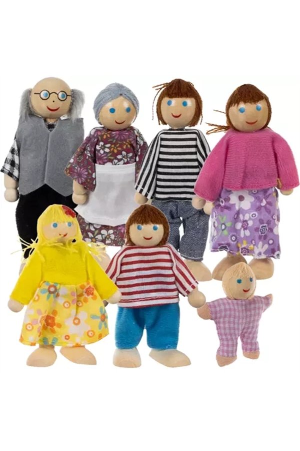 Miniature dolls - 7pcs Kruzzel 19764