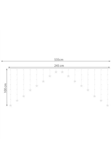 Light curtain 136LED USB- multicolor KŚ19772