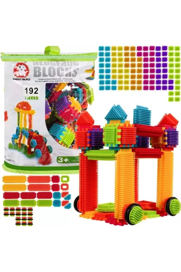 Construction blocks - hedgehogs 192pcs Kruzzel 20376
