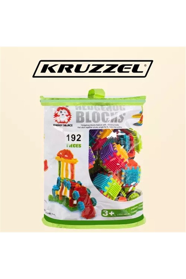 Construction blocks - hedgehogs 192pcs Kruzzel 20376
