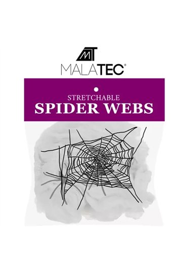 Artificial spider web + 2 spiders Malatec 19759