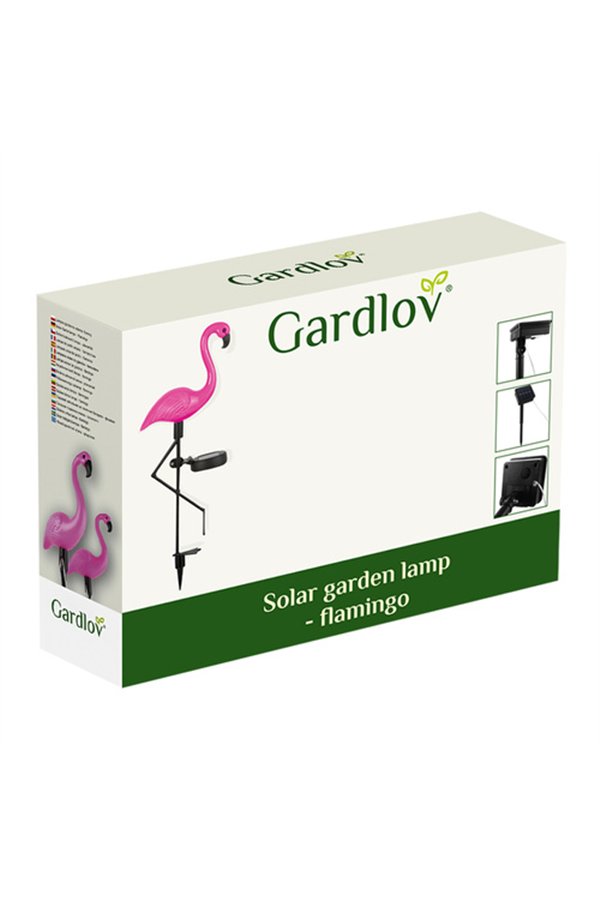 Aurinkokäyttöinen puutarhavalaisin - flamingo Gardlov 21151