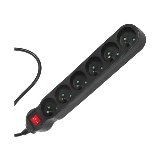 Strāvas virtene - 6 ligzdas ar Slēdzi MacLean MCE225 2300 W (1,5 m)