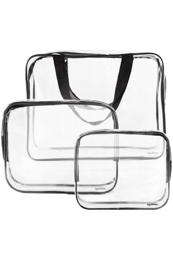 Transparent cosmetic bag 3 in 1 Soulima 21448