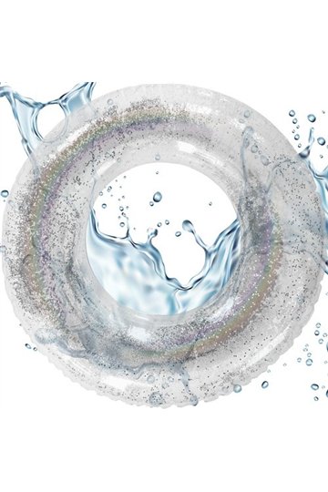 Inflatable ring with glitter Malatec 20930