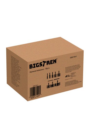 Diamond hole saws - set of 10 Bigstren 21641