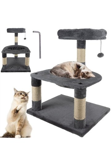 Cat tree 71cm gray Purlov 21711
