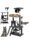 Cat tree 141cm gray Purlov 21713