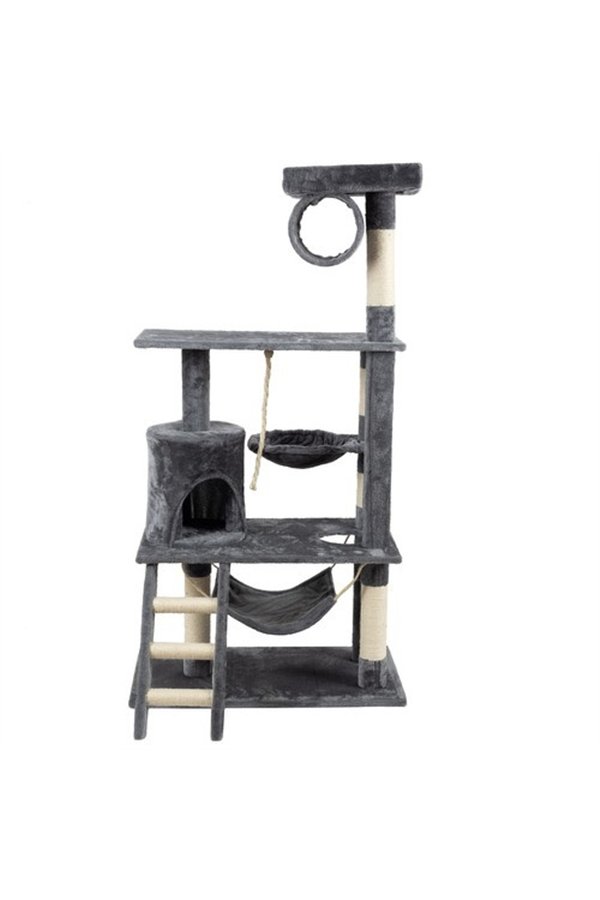 Cat tree 141cm gray Purlov 21713