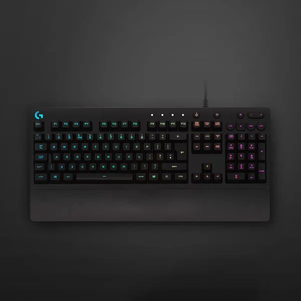 Žaidimų klaviatūra Logitech 920-008093 Ispaniška Qwerty Juoda