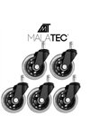 Biroja krēsla riteņi - 5 gab. Malatec 22077