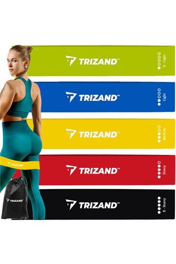 Exercise band set - 5pcs Trizand 21955
