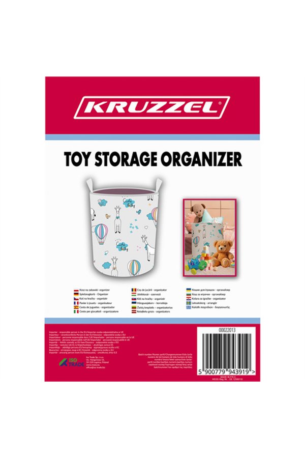 Toy basket - organizer Kruzzel 22013