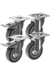 Поворотные колеса - комплект из 4 штук Malatec 22537