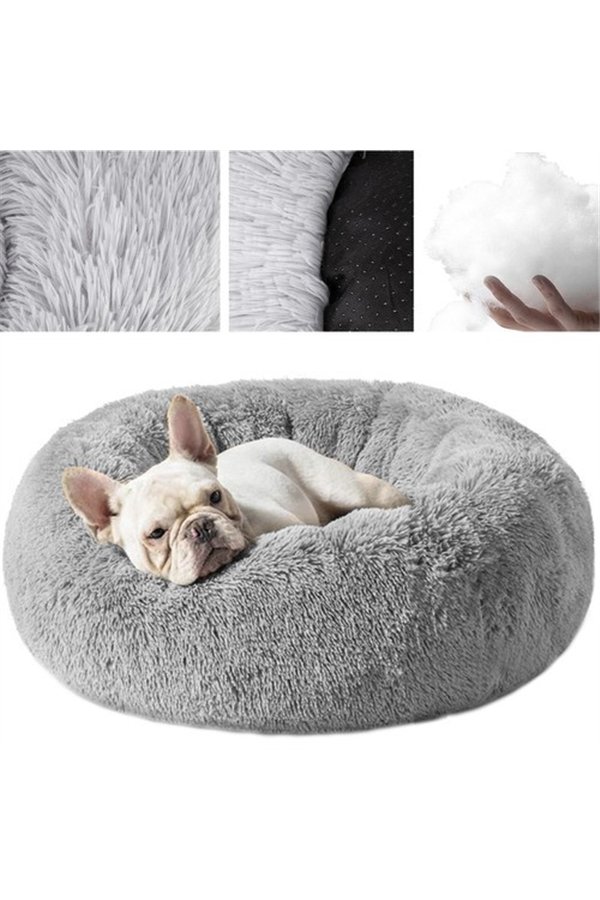 Hairy dog bed gray 22759