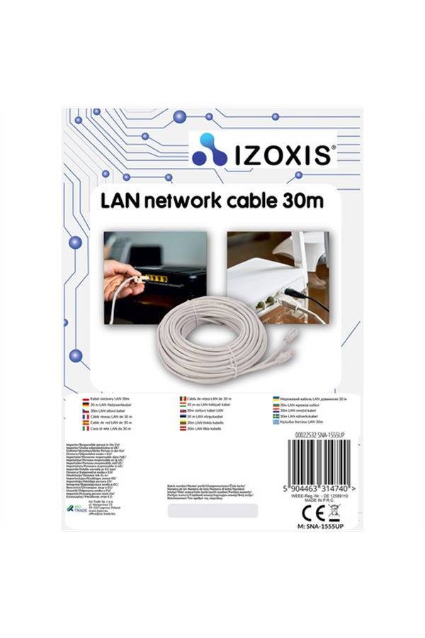 Кабель локальной сети Izoxis 22532, 30 м.