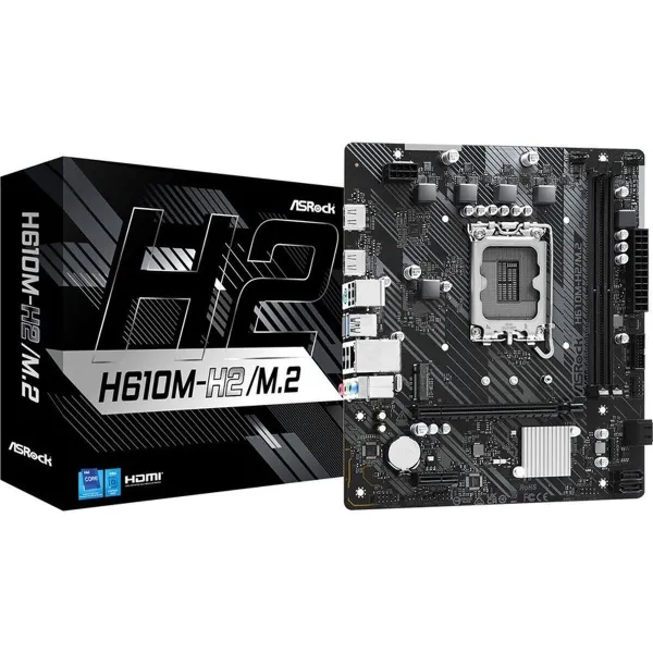 Pagrindinė plokštė ASRock H610M-H2/M.2 LGA 1700 INTEL H610