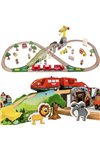Wooden train track Kruzzel 22495