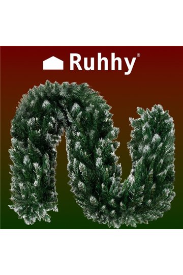Заснеженная елочная гирлянда 2,7м HQ Ruhhy 22326