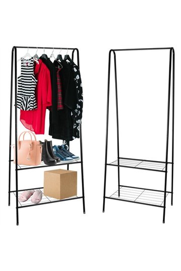 Clothes hanger - stand with shoe shelf 22258