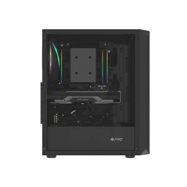 ATX semi-tornikotelo Fury NFO-2153 Musta