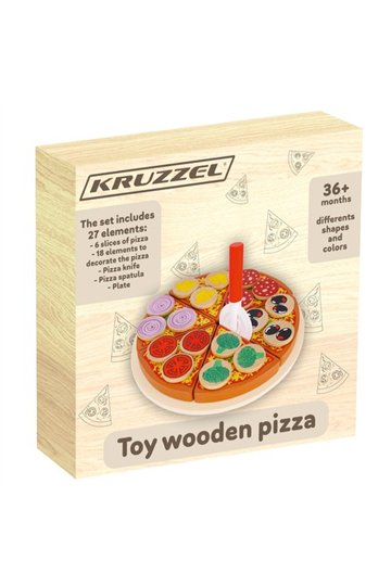 Wooden pizza - set 22471