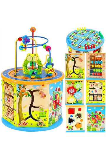 Wooden educational cube 22429