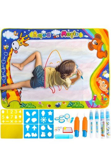 Water drawing mat XXL100x80 cm set 22443