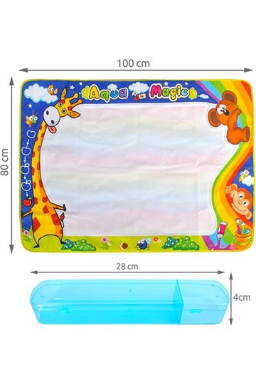 Water drawing mat XXL100x80 cm set 22443