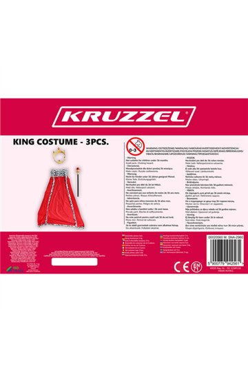 King Costume Set of 3 Kruzzel 20560