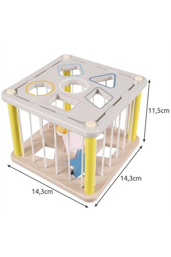 Sorter - wooden sensory cube 22885