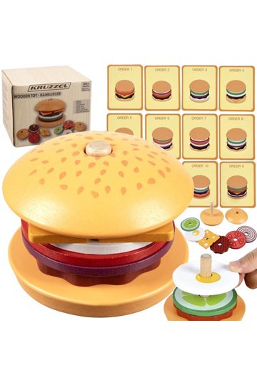 Wooden burger Kruzzel 22673
