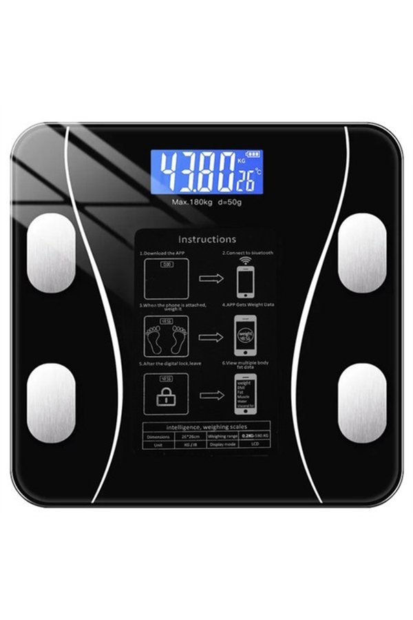 LCD bathroom scale - analytical Ruhhy 22525