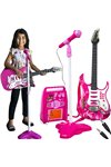 Guitar + microphone + amplifier pink 22407
